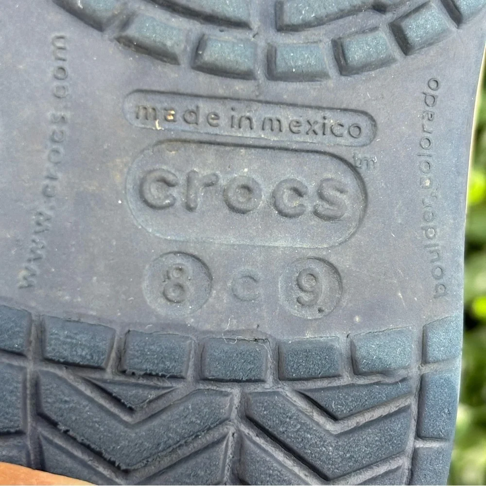 Crocs Navy Blue Kids Water Shoes Size 8/9